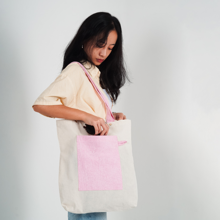 Cotton Candy Canvas Tote Bag