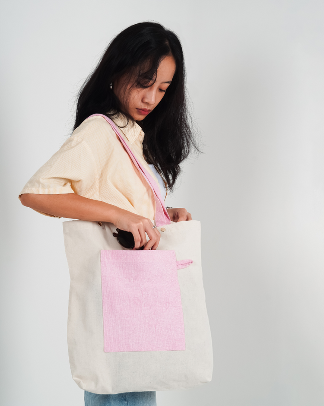 Cotton Candy Canvas Tote Bag