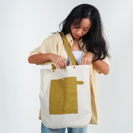 Sandy Canvas Tote Bag