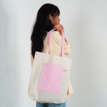 Cotton Candy Canvas Tote Bag