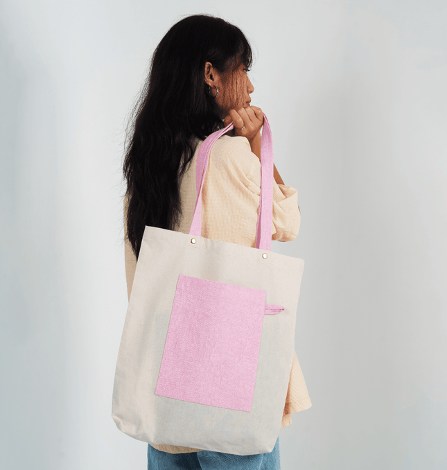 Cotton Candy Canvas Tote Bag - HASHTACK