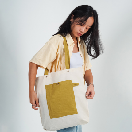 Sandy Canvas Tote Bag