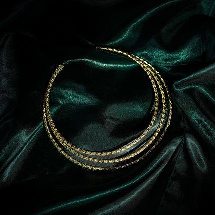 Triple Layer Brass Necklace