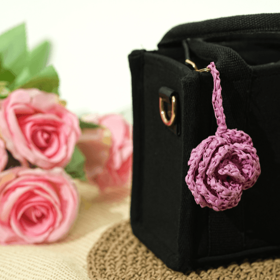 Deep Rose Handmade Charm - HASHTACK