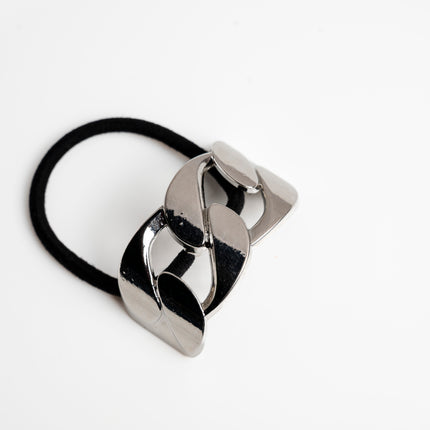 Silver Chain Rubber Band