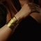 Handcrafted Gold Brass Triple Cuff - HASHTACK