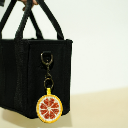 Tropical Orange  Beaded Charm