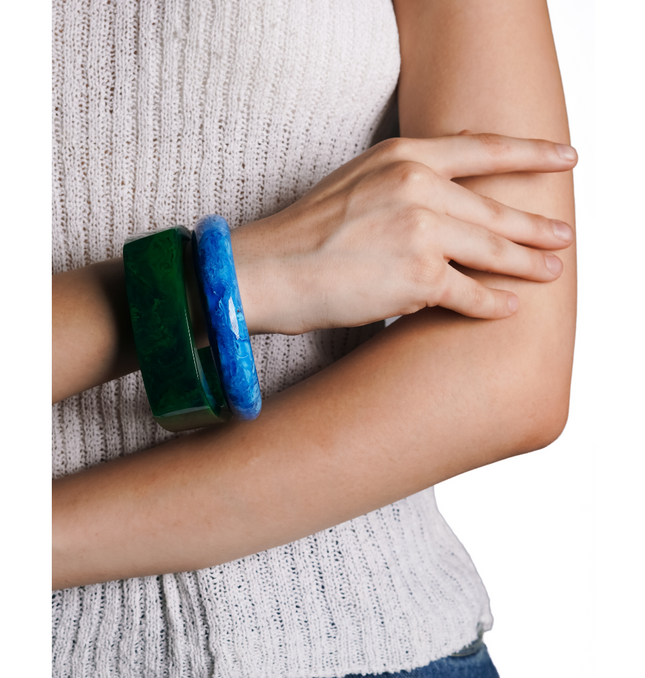 Bold Resin Statement Bangle