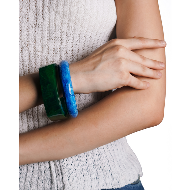 Bold Resin Statement Bangle