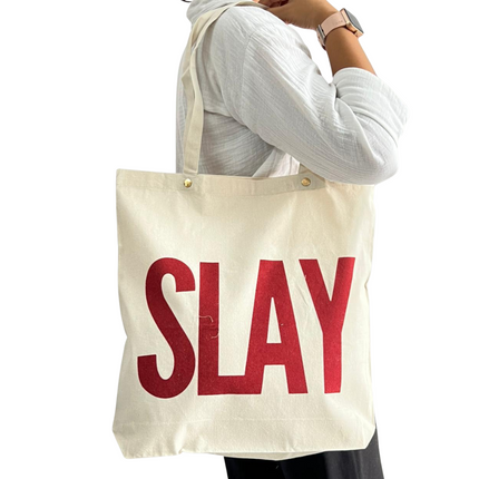 SLAY Eco-Friendly Canvas Tote Bag