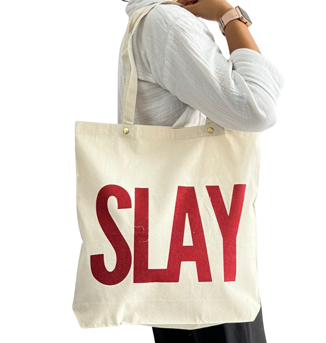 SLAY Eco-Friendly Canvas Tote Bag
