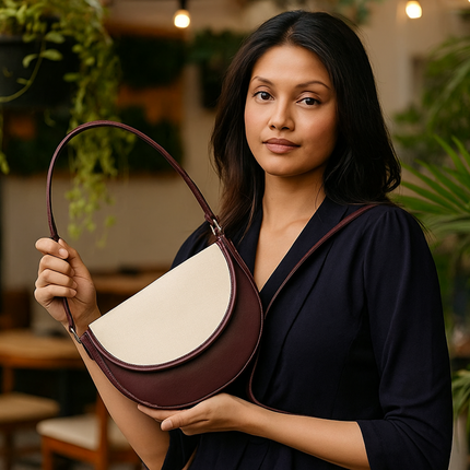 The Chill Wine Canvas PU Shoulder Bag