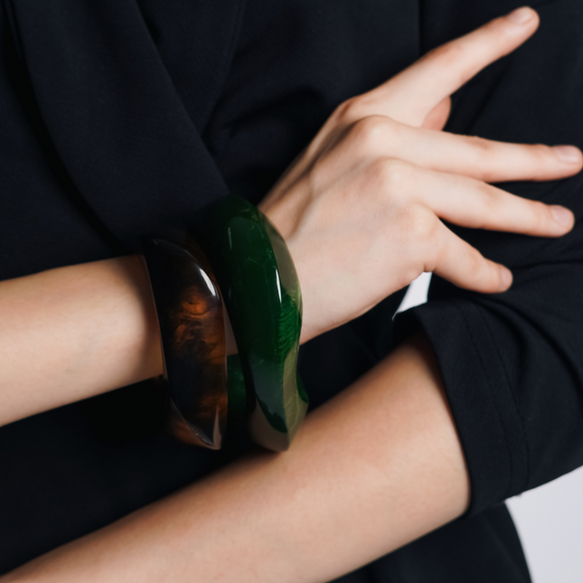 Bold Resin Statement Bangles