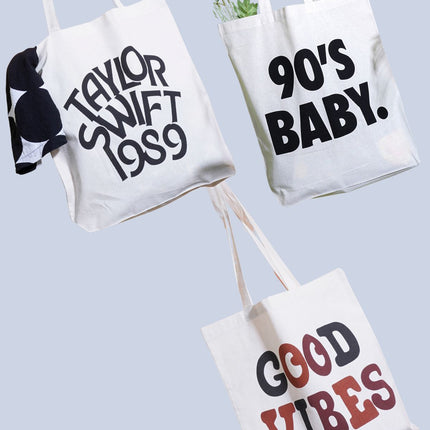 Good Vibes Canvas Tote Bag