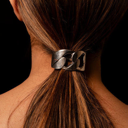 Silver Chain Rubber Band