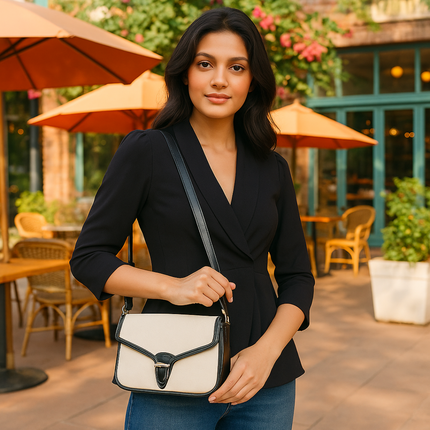 Timeless Olive Canvas PU Shoulder Bag