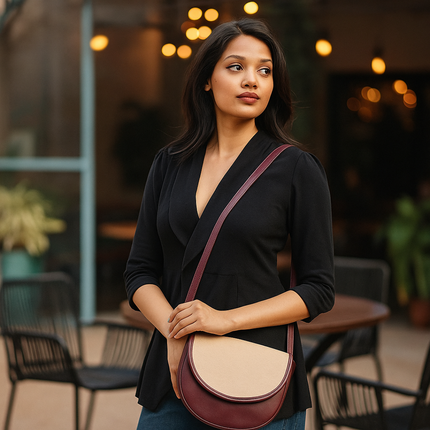 The Chill Wine Canvas PU Shoulder Bag