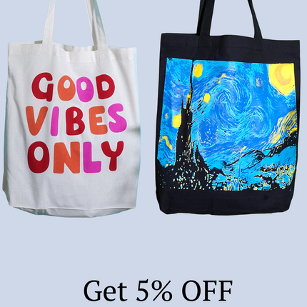 Good Vibes Only Canvas Tote Bag