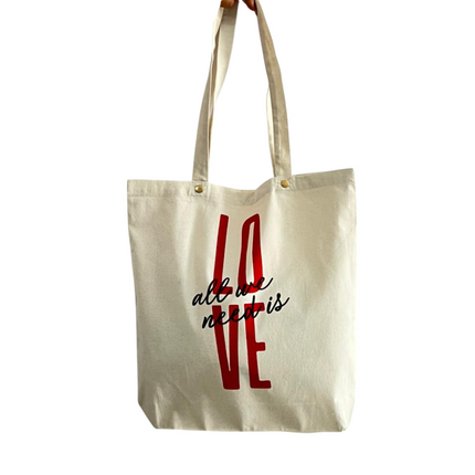 All We Need is Love Cotton Tote Bag