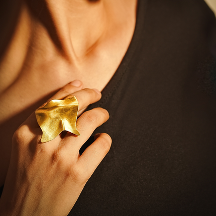 Boho Brass Adjustable Ring