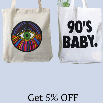 Colourful Evil Eye Tote Bag