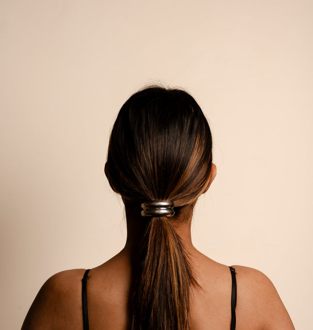 Silver Lined Rubber Band