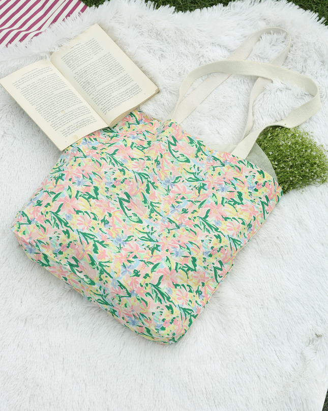 Pastel Cotton Canvas Tote