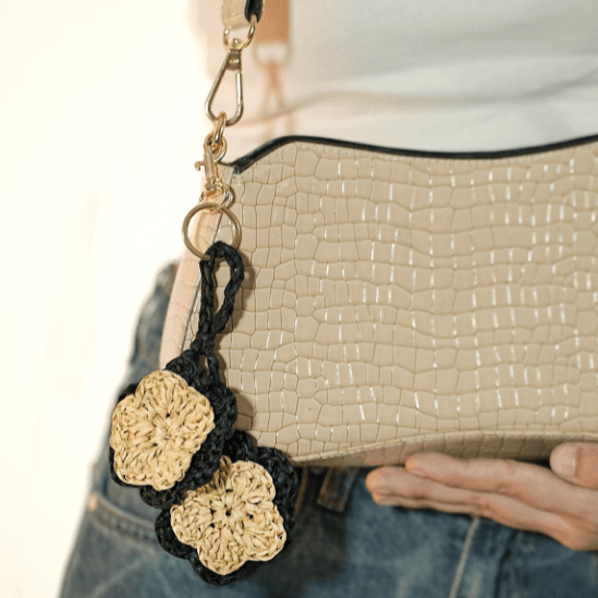 Black Sands Floral Handmade Charm - HASHTACK