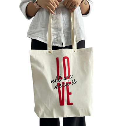 All We Need is Love Cotton Tote Bag