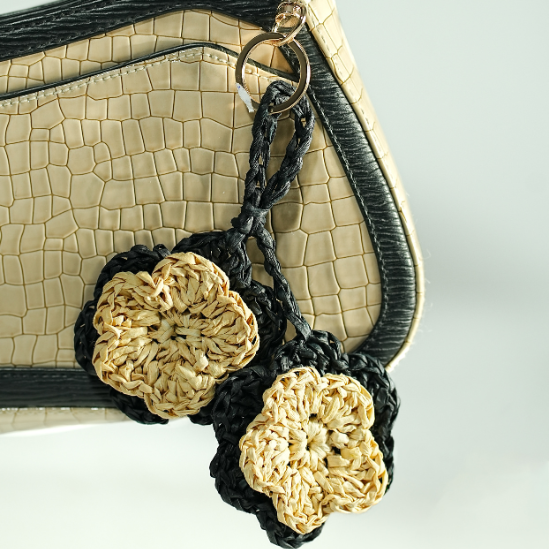 Black Sands Floral Handmade Charm