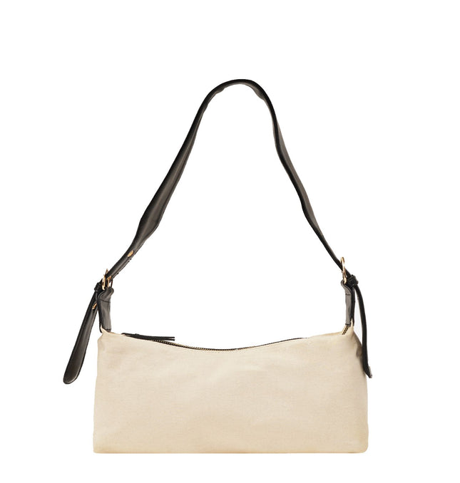 Wanderlust Canvas Shoulder Bag Black