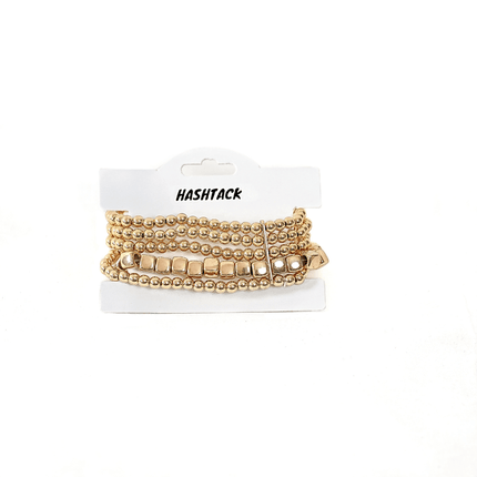 Shimmer Flex Adjustable Gold Bracelet - HASHTACK