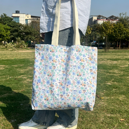 Abstract Cotton Canvas Tote