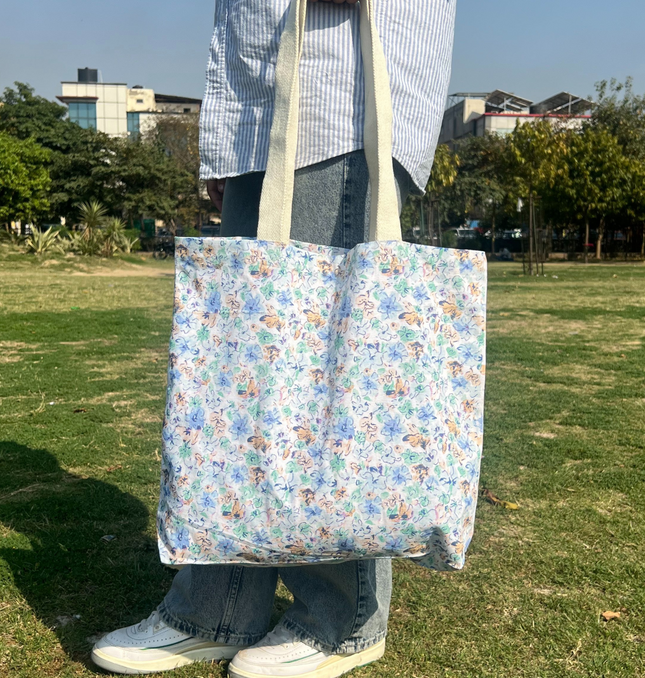 Abstract Cotton Canvas Tote