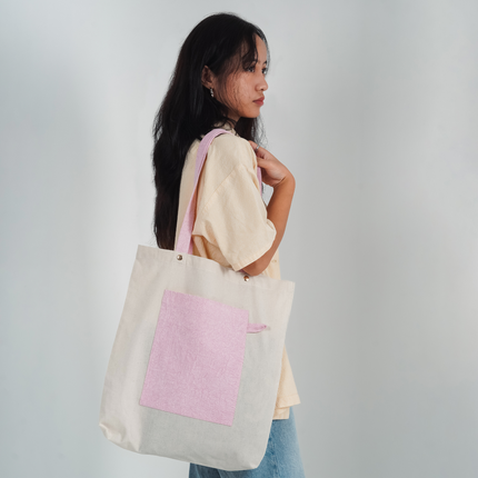 Cotton Candy Canvas Tote Bag