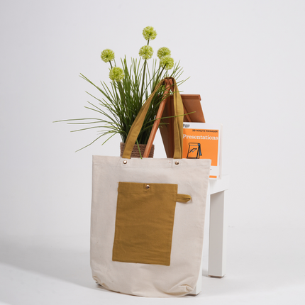 Sandy Canvas Tote Bag