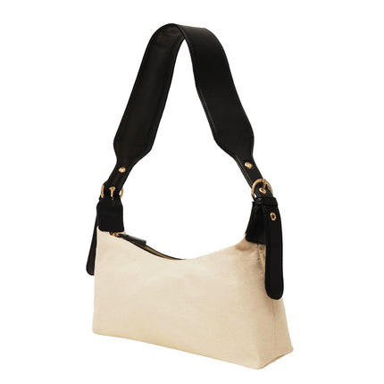 Wanderlust Canvas Shoulder Bag Black