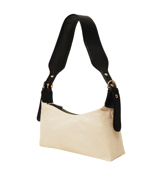 Wanderlust Canvas Shoulder Bag Black