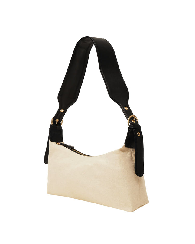 Wanderlust Canvas Shoulder Bag Black