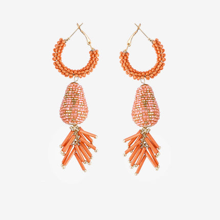 Orange Drop Fall Hoops