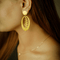 Brass Botanical Dangle Earrings - HASHTACK