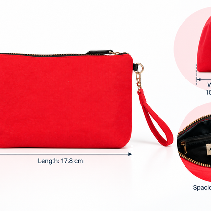 Crimson Muse Wristlet