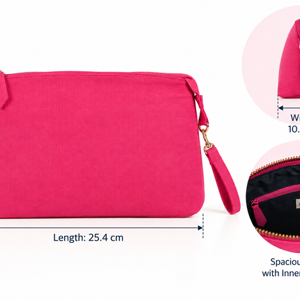 Fuchsia Élan Pouch