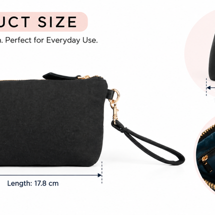 Noir Élan Utility Pouch