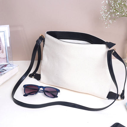 Classic Canvas Shoulder Bag Black