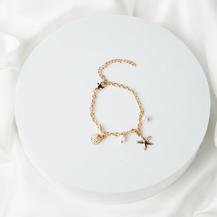 Ocean Luxe Pearl & Shell Bracelet