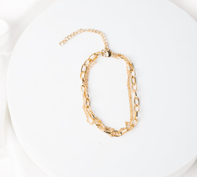 Golden Duo Chain Bracelet