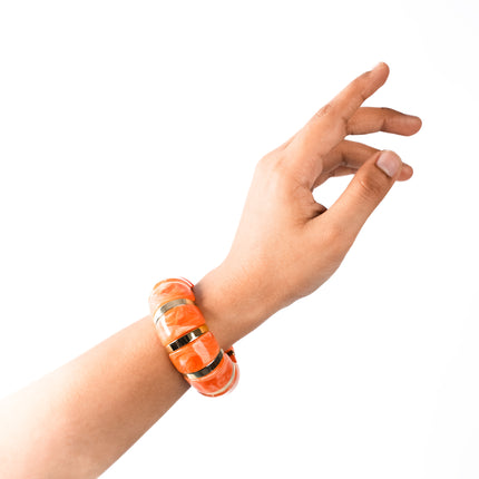 Orange Pop Stackable Bracelet