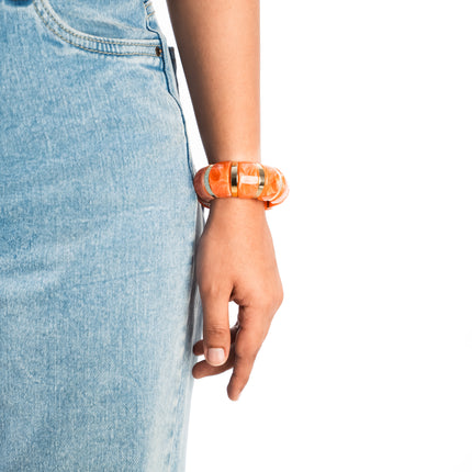 Orange Pop Stackable Bracelet