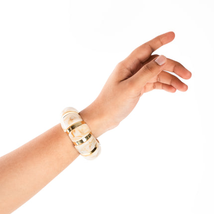 Ivory Glow Stackable Bracelet